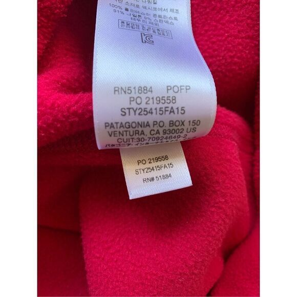 Patagonia BASIN TRAIL BRIGHT PINK ZIP Fleece Jacket Coat womens S - Picture 6 of 7